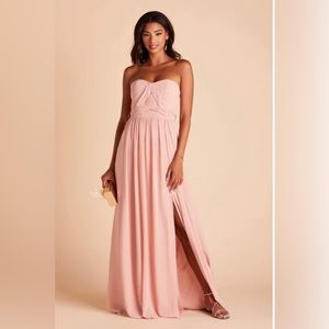 Birdy Grey Dusty Rose Grace Convertible Bridesmaid Dress with Slit
